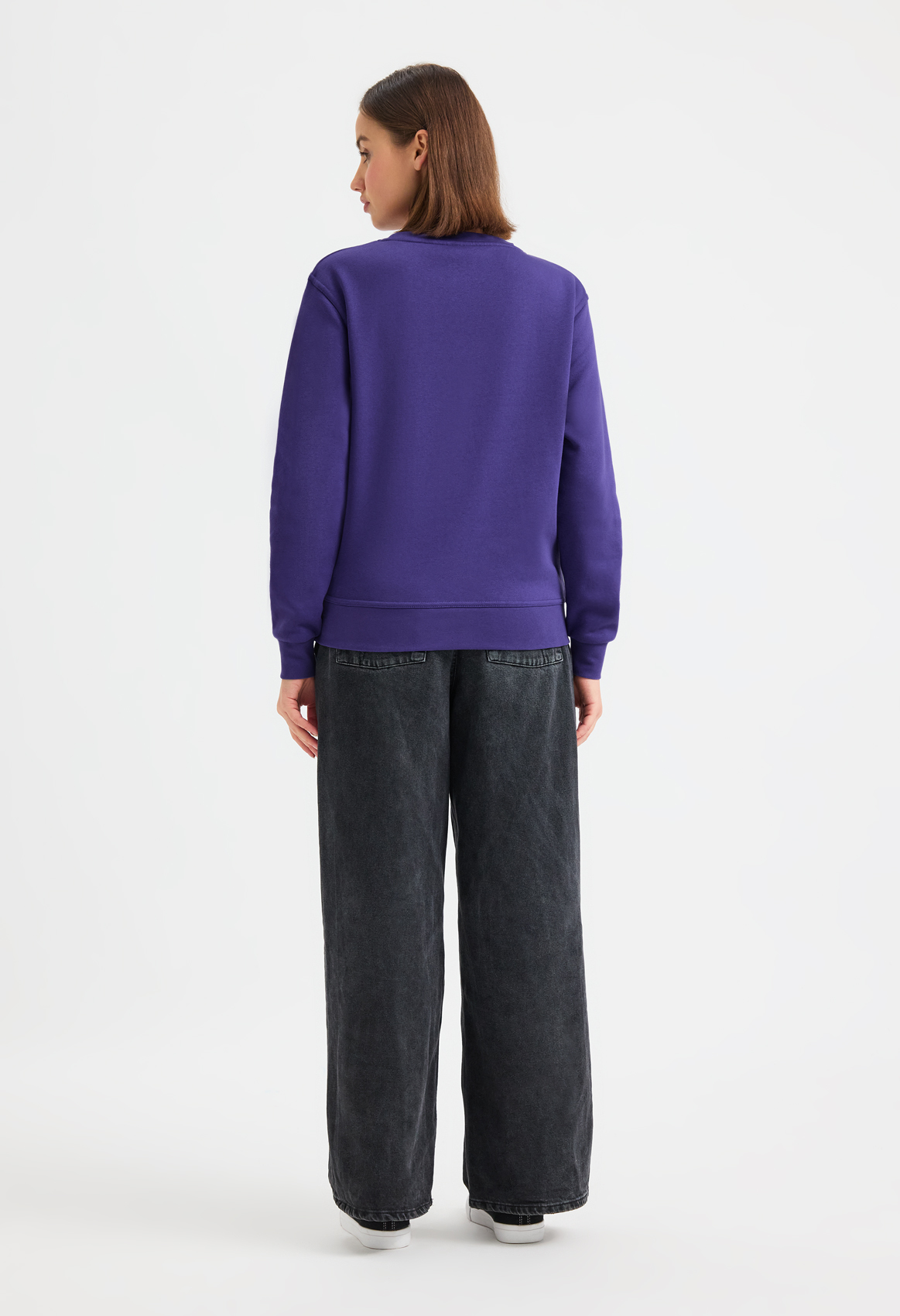 Ladies Deluxe Crew Neck Sweatshirt - Image 2