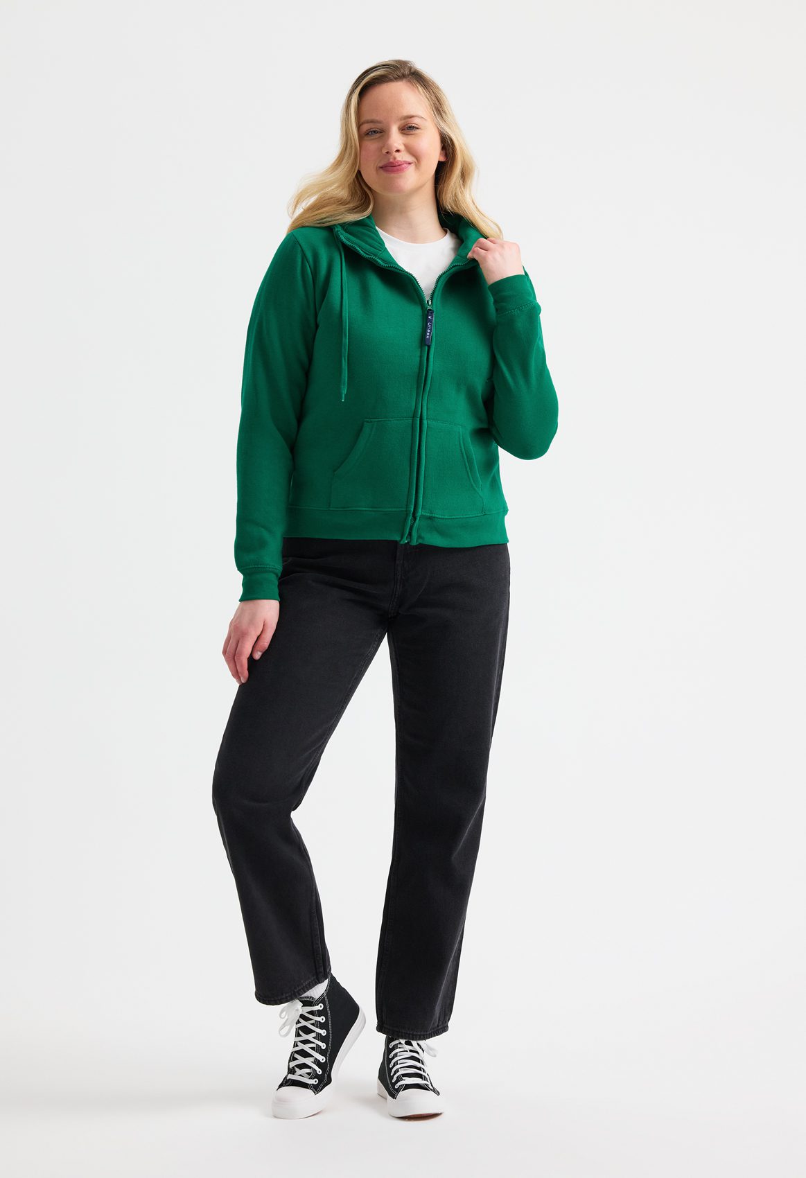 Ladies Classic Full Zip Hooded Sweatshirt - Image 5