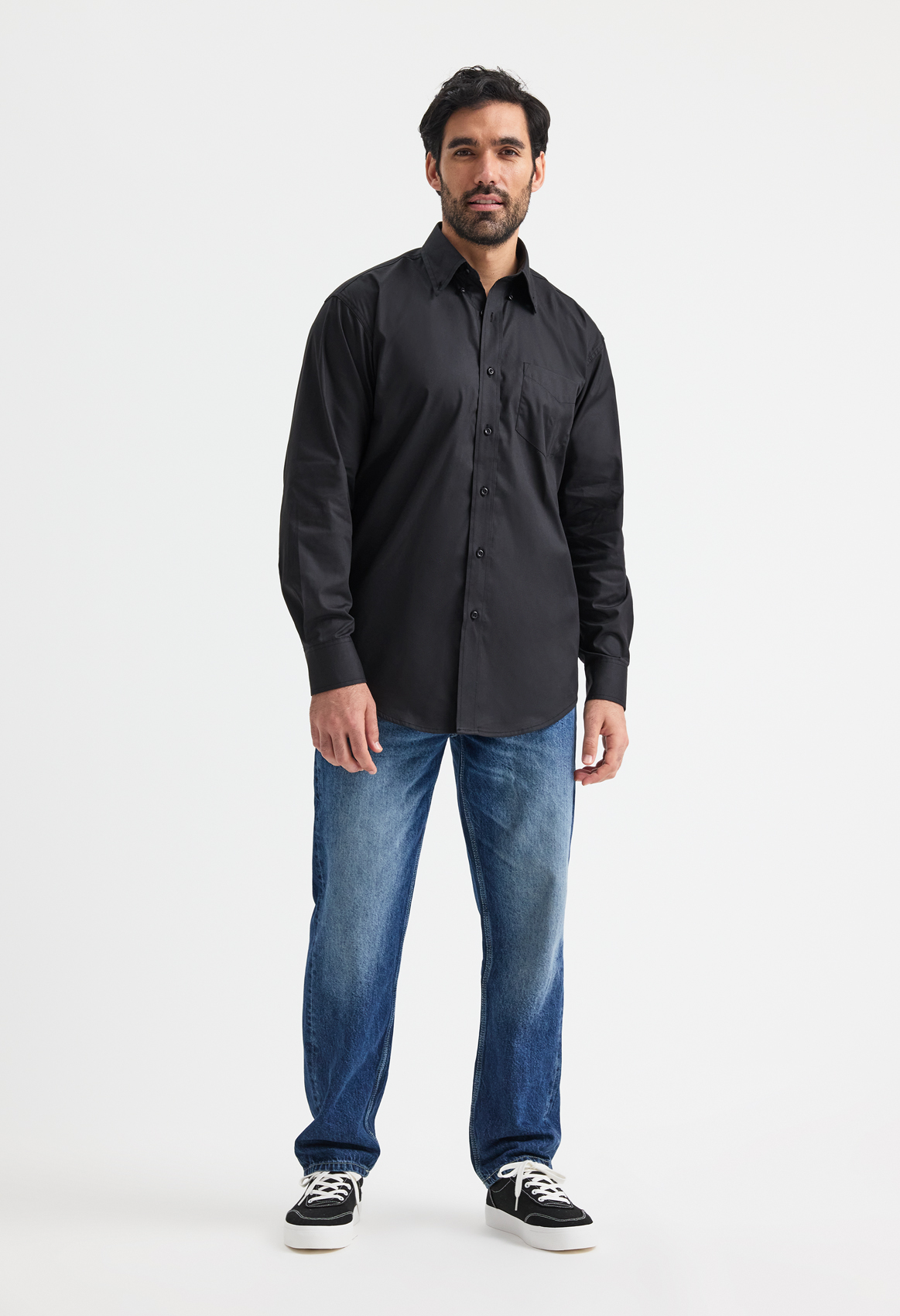 Mens Pinpoint Oxford Full Sleeve Shirt - Image 5