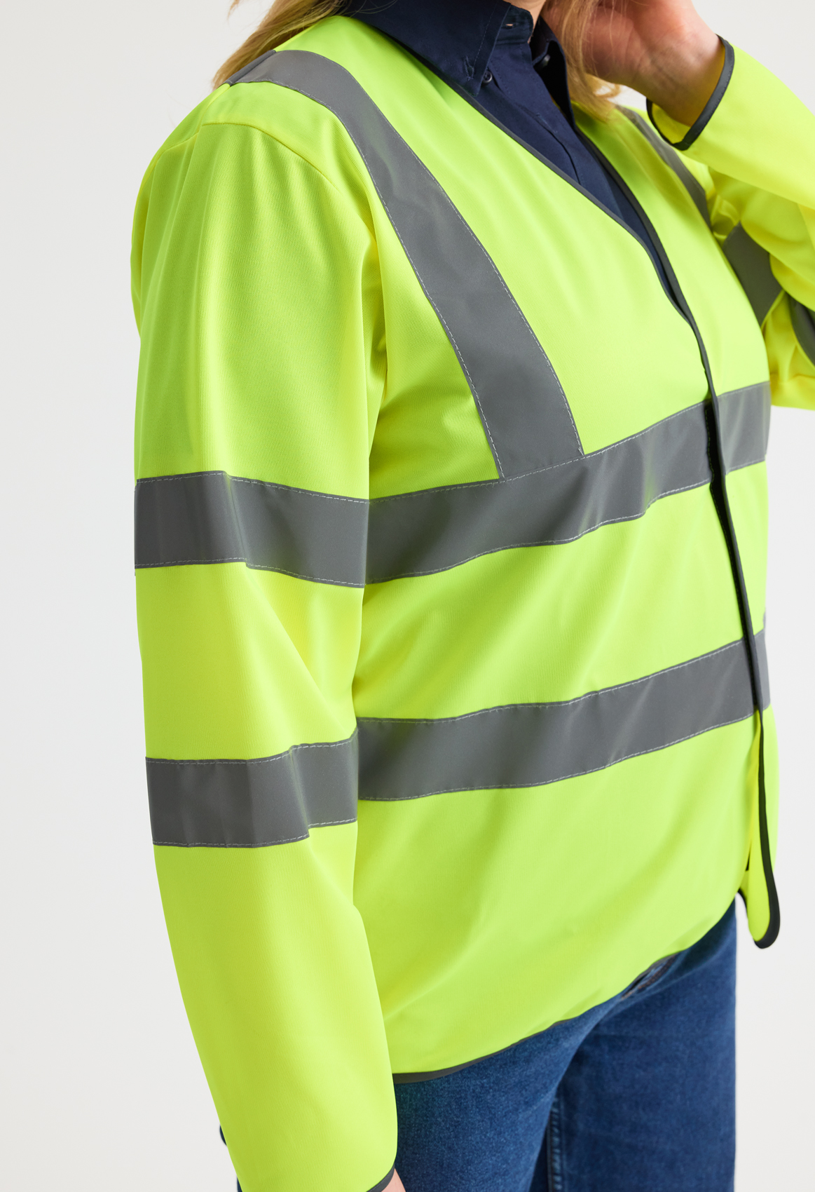 Long Sleeve Hi Vis Safety Waistcoat - Image 3